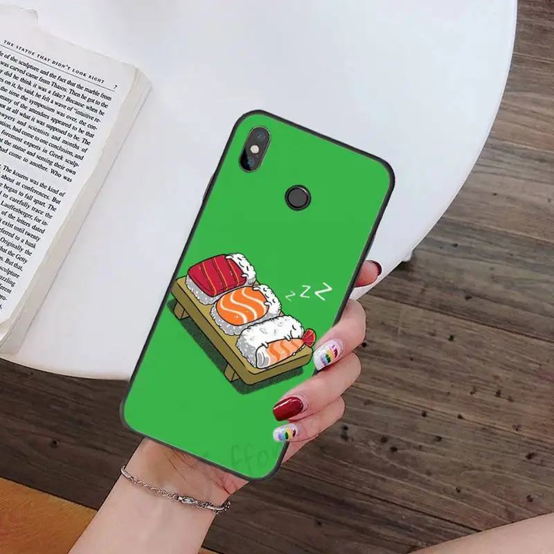 

Sushi delicious cunny cute food Phone Case For Xiaomi Redmi 7 9t 9se k20 mi8 max3 lite 9 note 8 9s 10 pro Soft Silicone