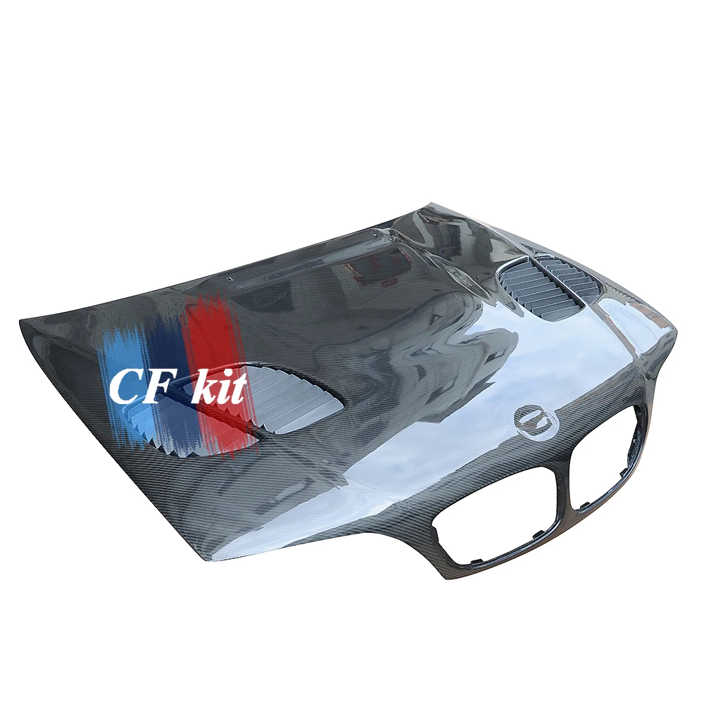 CF комплект реальные капот из углеродного волокна для BMW E46 2 двери 2002 2005 передний