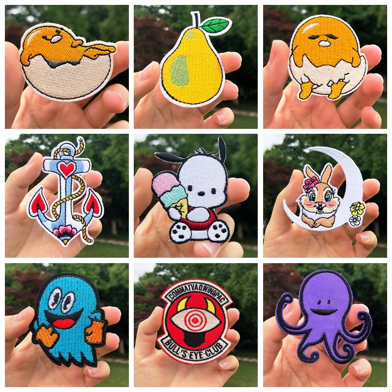 Нашивки с кроликом для глажки на одежде наклейки ткань Симпатичные нашивки