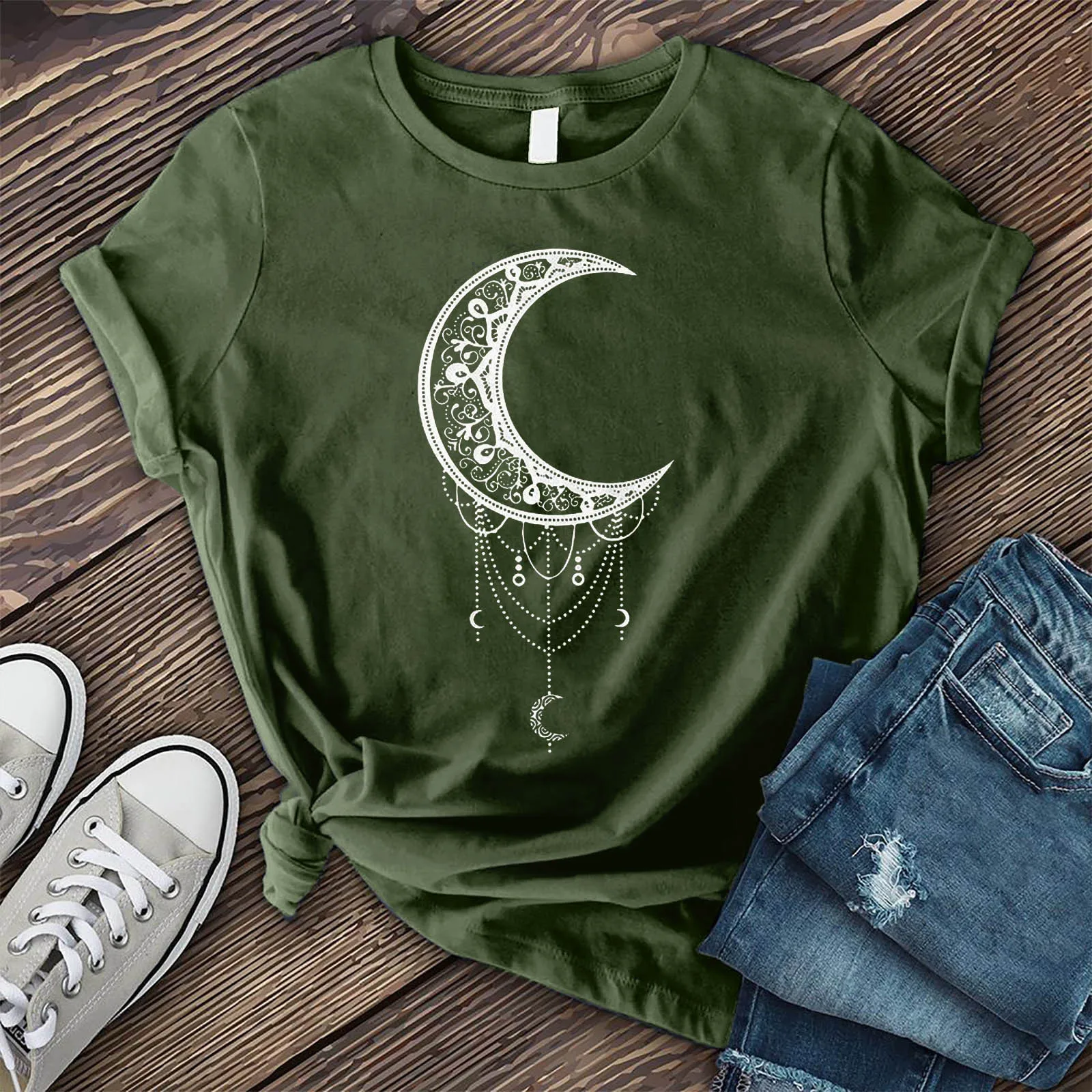 

Fashion Women Moon Printed O-neck Shirt T-shirt Short Sleeve Casual Tee Tops Camisetas De Mujer Blusas Bluzka Jedwab Roupas 2021