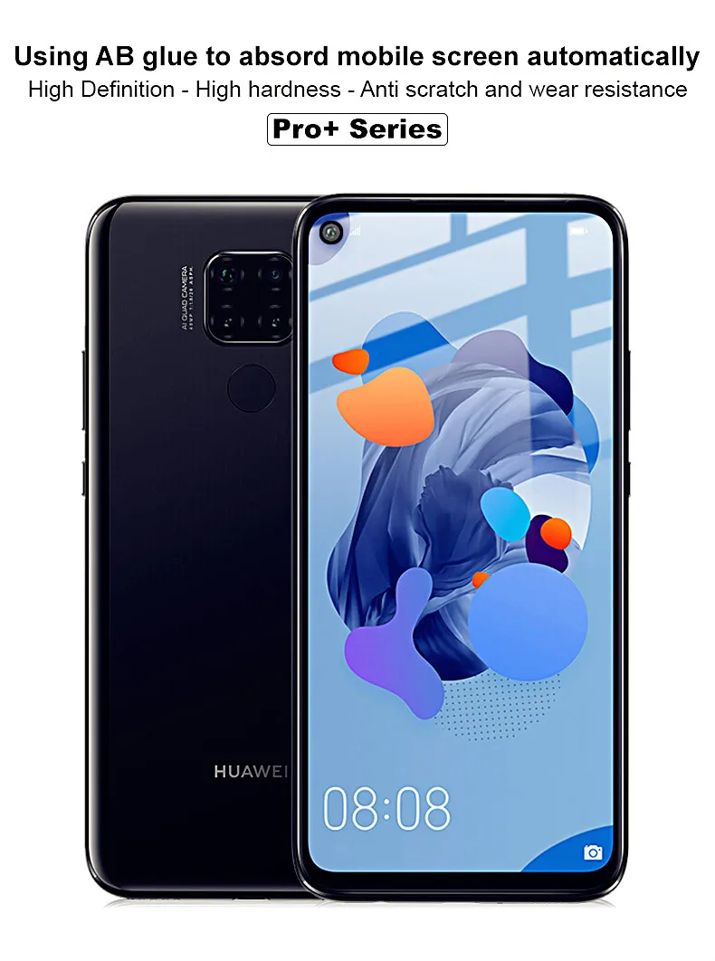 Imak 9H анти-всплеск защитное стекло на huawei nova 5T 5 5i Pro Полное покрытие закаленное защитное стекло для экрана для nova 5i 5 pro
