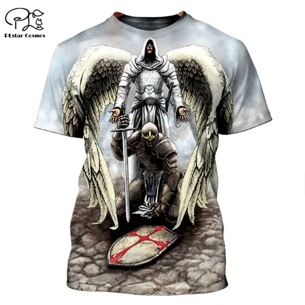 

PLstar Cosmos Knights Templar 3D Printed t shirts men for women Casual Short sleeve summer streetwear tshirt drop shipping