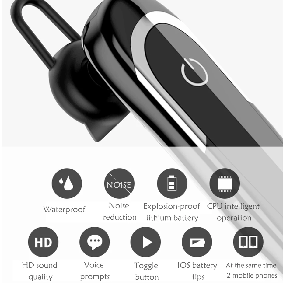 Bluetooth автомобильный комплект наушники беспроводная Спортивная гарнитура с