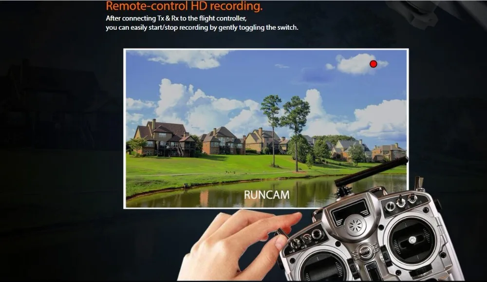 Новинка RunCam Hybrid 4K 30fps FOV 145 градусов HD Запись DVR двойной объектив камера Низкая задержка одноплатная для RC гоночный Дрон