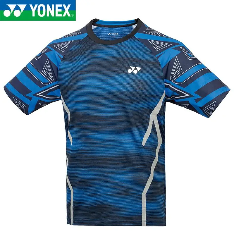Оригинальные мужские футболки для бадминтона Yonex дышащие удобные быстросохнущие спортивные футболки с коротким рукавом для фитнеса Lin Dan - Цвет: Многоцветный
