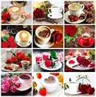 Huacan 5д алмазная вышивка полная выкладка распродажа цветы розы алмазная мазайка рукоделие картина стразами декор для дома