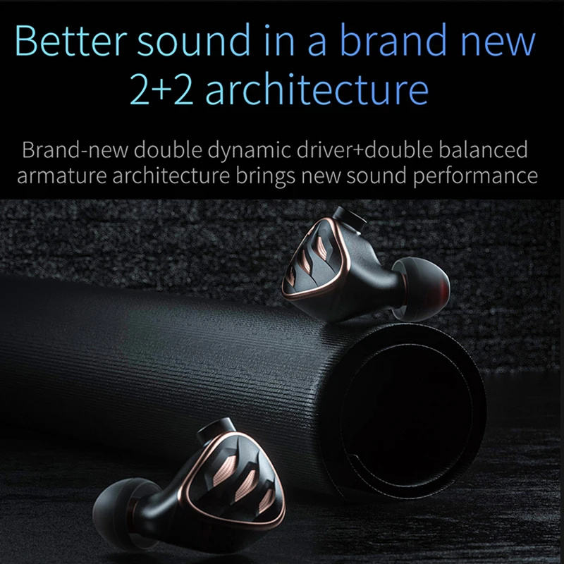 Fiio FH5S FH5Spro нанимает внутриканальные Hi-Fi наушники-вкладыши 2BA + 2DD Гибридный Драйвер
