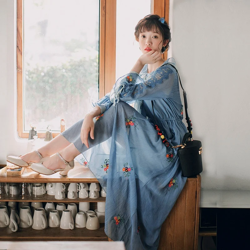 Женское винтажное платье Бохо YAMDI элегантное подиумное А-силуэта вечернее с