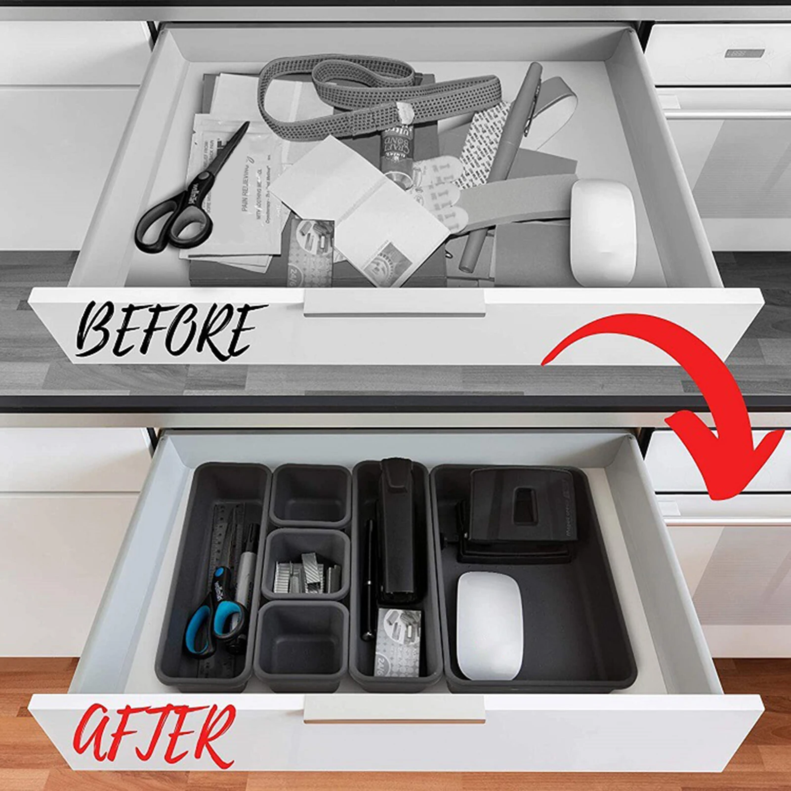 8 шт Многофункциональный стол выдвижные ящики для хранения Организатор лотки