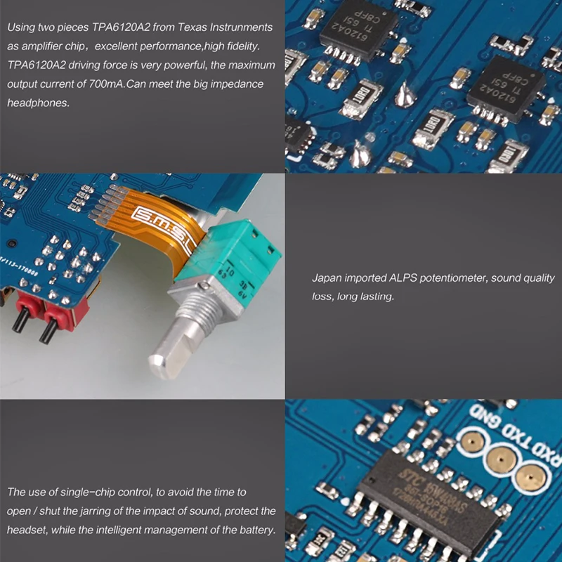 SMSL SAP-11 HiFi аудио TPA6120A2 портативный усилитель для наушников усилитель встроенный "SMSL динамический бас" 2,5 мм сбалансированный выход 3,5 мм