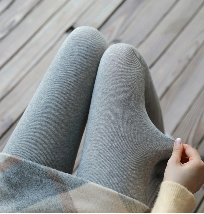 Колготки женские х/б на флисе с высокой талией | Женская одежда