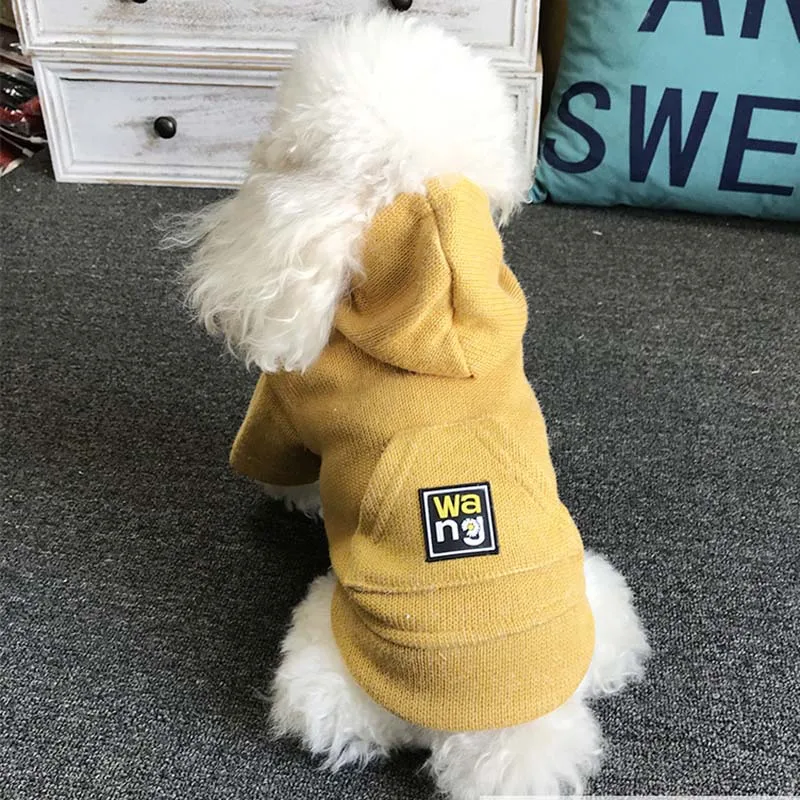 

Pet clothes cotton hooded sweater Teddy can fat dogs cats and dogs clothes small dog clothes