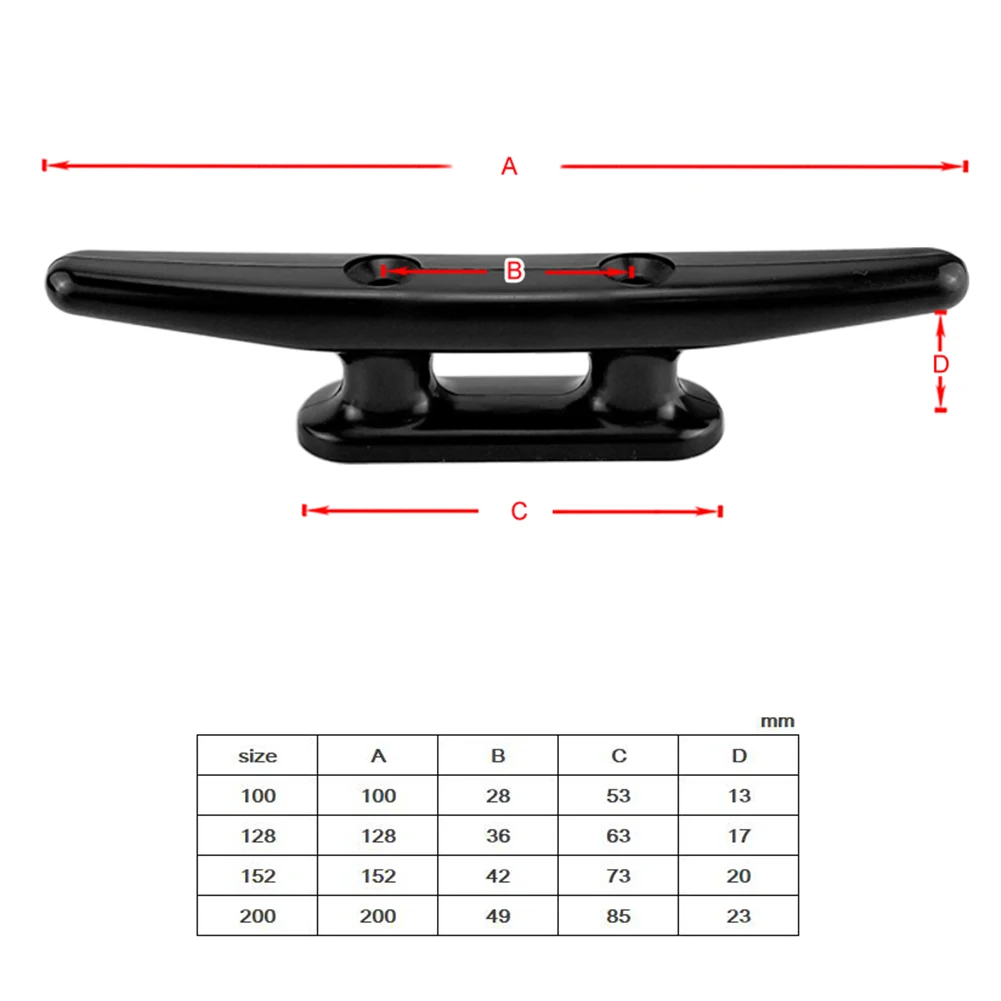 

Nylon Mooring Cleat Dock Deck Marine Bollard Outdoor Boat Ship Yacht Hardware for Sightseeing Easily Enjoying Supplies