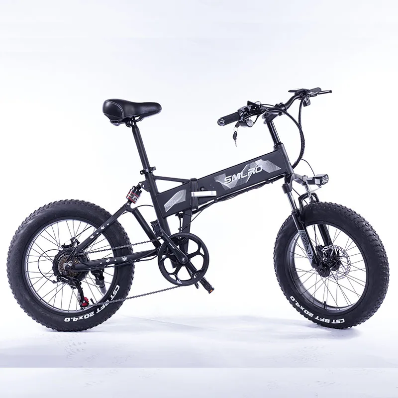 Billig Elektrische Berg Fahrrad Motor 48V 500W Fett Reifen Faltrad Unterstützt Reiten Dämpfung Off-road Schnee Ebike 2020 Neue