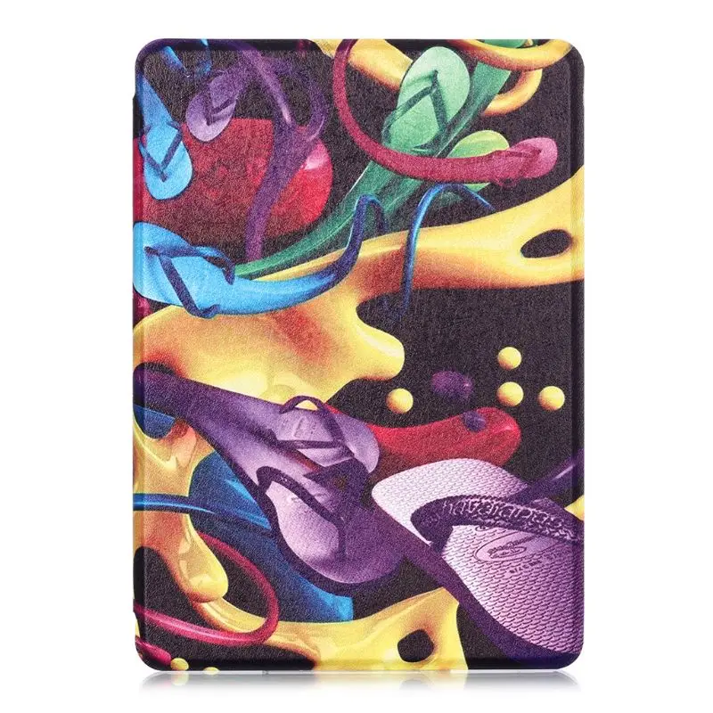 Магнитный умный защитный чехол из искусственной кожи чехол для Amazon New Kindle 10th Generation Release 658 защитная оболочка - Цвет: Colorful Shoe