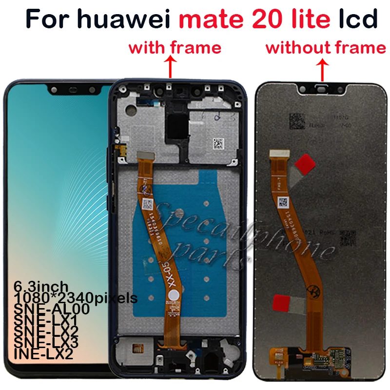 С ЖК дисплеем для смартфона Huawei Mate 20 Lite дисплей сенсорный экран дигитайзер сборки