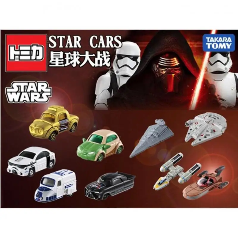 

Kawaii TAKARATOMY Звездные войны фильмы периферийный автомобиль серия сплав мультфильм модель автомобиля подарок на день рождения Детская Игрушеч...