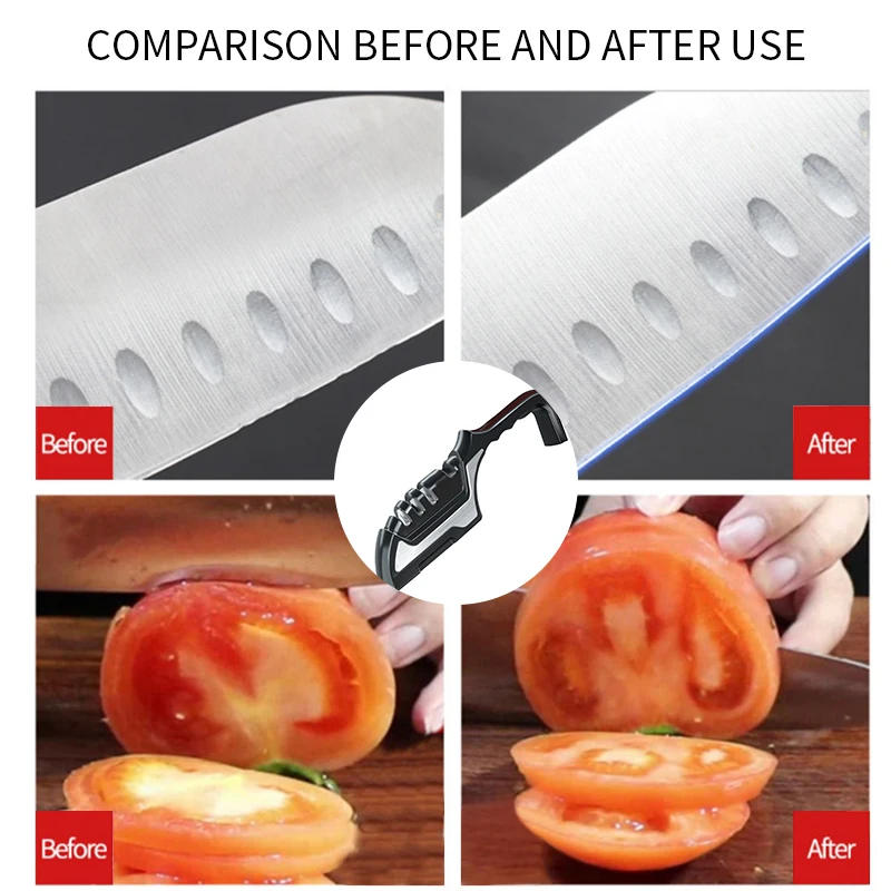 

Knife Sharpener 4/5 Stages Professional Kitchen Sharpening Stone Grinder knives Whetstone Tungsten Diamond Tool