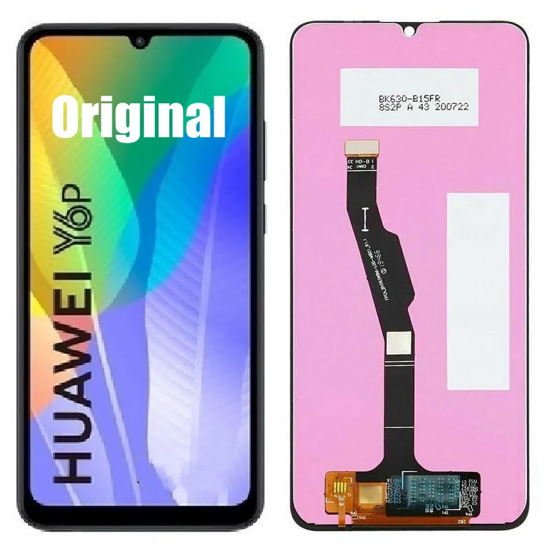 Pantalla original para Huawei y6p y6 p 2020 MED-LX9 6,3 lcd para Honor 9a MOA-LX9N lcd, reemplazo de pantalla digitalizadora t&aacute;ctil-0