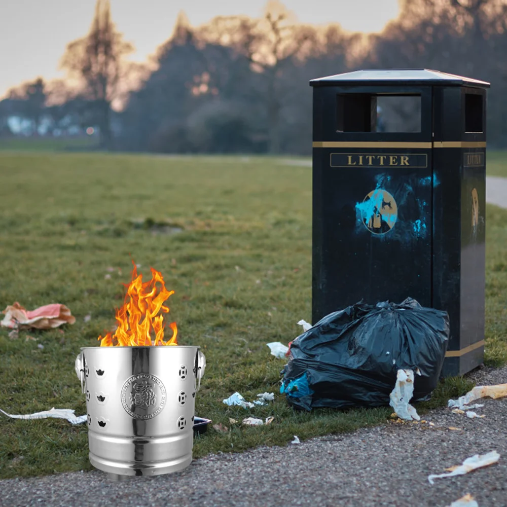 2 шт. Нержавеющая сталь сжечь баррель Бытовая печь для сжигания ярд