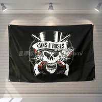 guns nroses large music festival party background decoration poster banner hanging painting cloth art 56x36 inches
