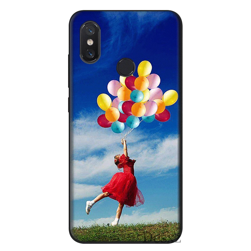 Мобильный чехол для телефона из силикона Xiaomi mi 8 Lite A1 A2 9 (США) красные Примечание 5 6