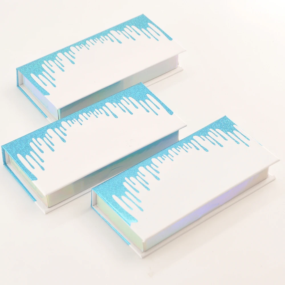 

Series1-Wholesale rectangle eyelash packaging custom logo mink lashes purple makeup case faux cils lash cases packaging vendors