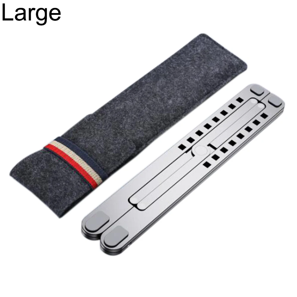 Light Grey Складная подставка для ноутбука, подставка для MacBook Air Pro, охлаждающая регулируемая настольная подставка, держатель для планшета Для lenovo, Asus, Dell, высокая - Цвет: Light Grey