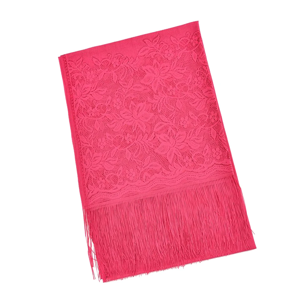 Женская кружевная шаль с цветочным принтом накидка для вечернего платья