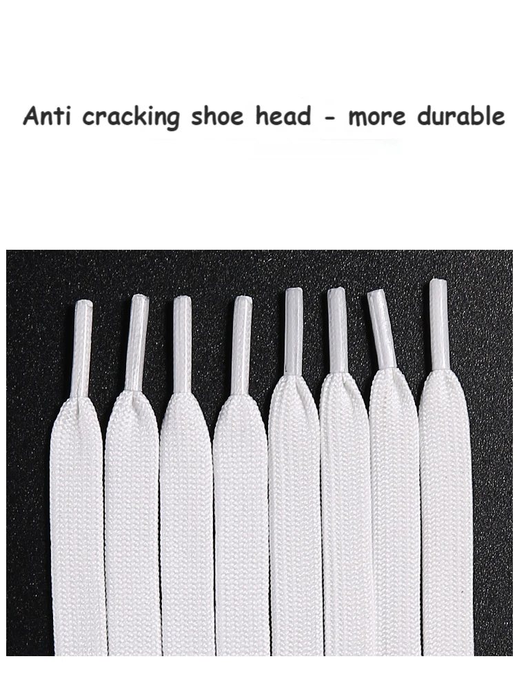 Super Quality Flat Sneaker Shoe Laces Flat Shoelaces for Sneaker Athletic Shoelace White Black Strings 70/90/100/120/140/160CM