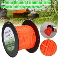 2 7mm 50m215m mowing nylon rope line strimmer brushcutter trimmer long round roll square grass trimmer head nylon line