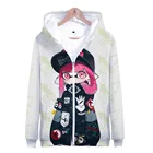 Детская толстовка с капюшоном и 3D-принтом, на молнии