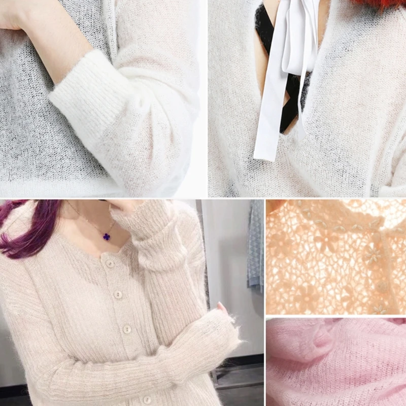 Зимняя новинка мягкая цветная мохеровая кашемировая вязальная шерстяная