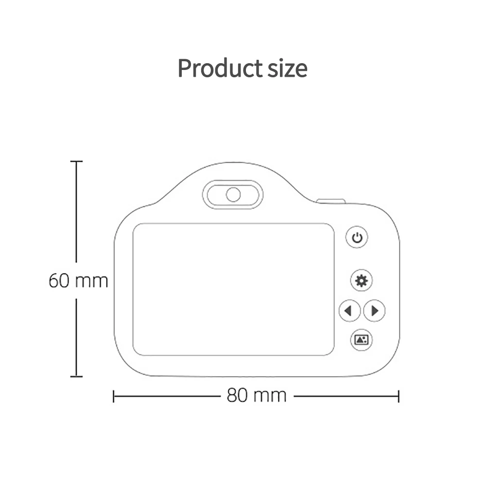 

Kids Camera Toys Rechargeable Children Digital Cameras With Cute Cover For Girl Boys Shockproof With 32G SD Card