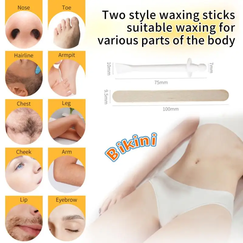 Безбумажный твердый воск крем для удаления волос без полосок микроволновый