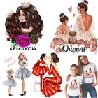 Термонаклейки сделай сам для мамы и ребенка, нашивки для одежды для родителей и детей, термонаклейки на футболку, куртку, моющиеся термотрансферные приборы