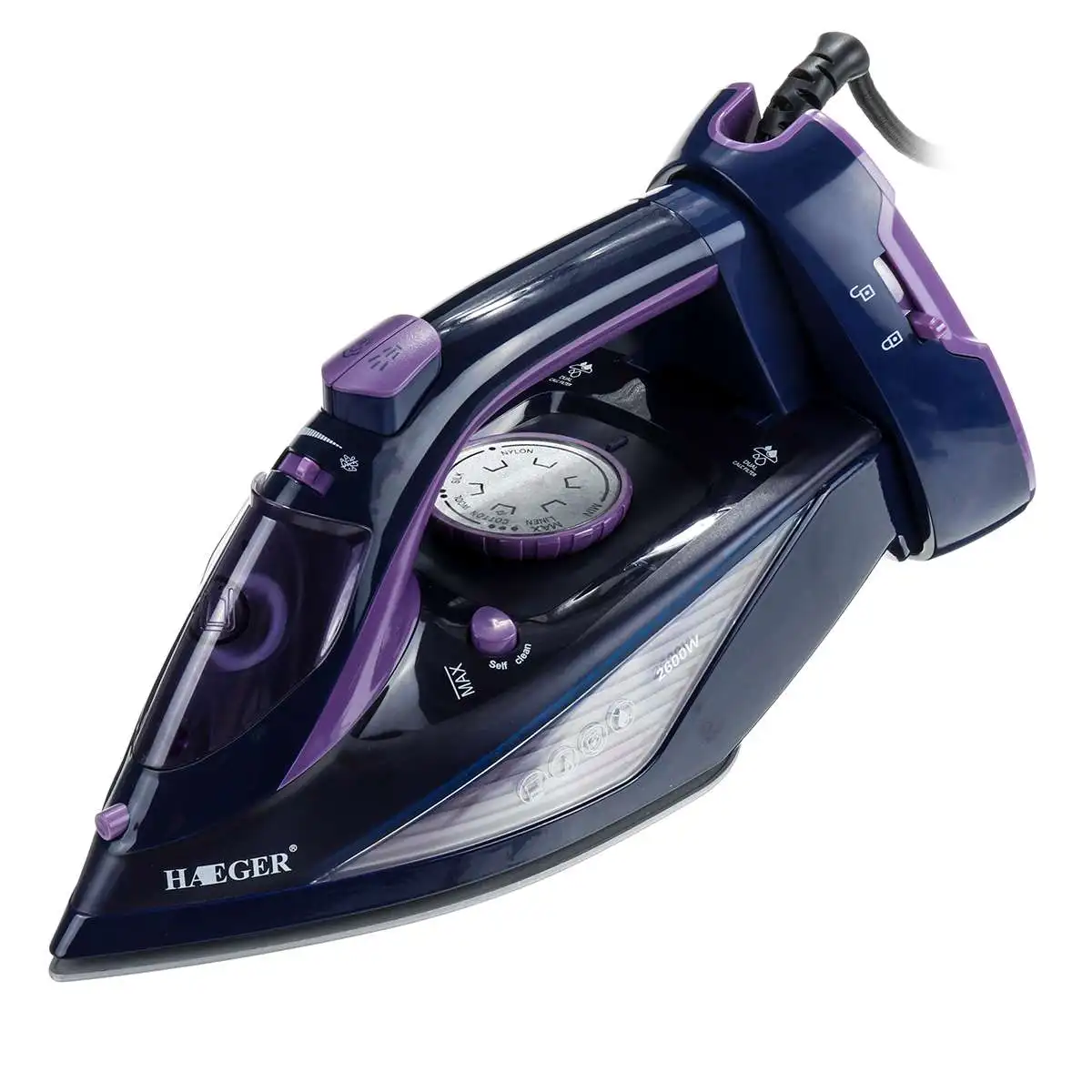 2600W Purple 2000 Вт/2600 Вт Беспроводная гладильная машина электрический утюг с паром портативный ручной парящий очиститель для одежды домашнего белья - Цвет: 2600W Purple