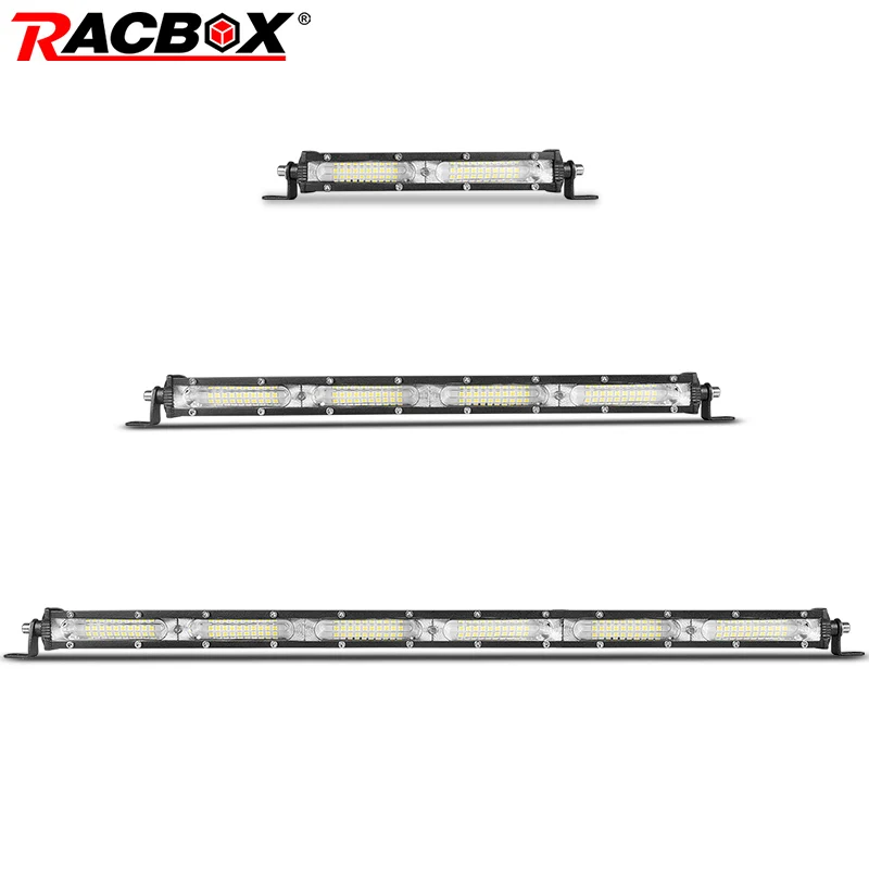 RACBOX 7 13 дюймов 20 40 Led широкий луч потока ультра тонкий Однорядный светодиодный