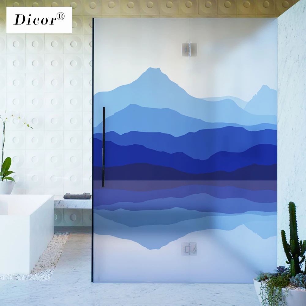 Стеклянная оконная пленка статическая цепляющаяся матовая непрозрачная для