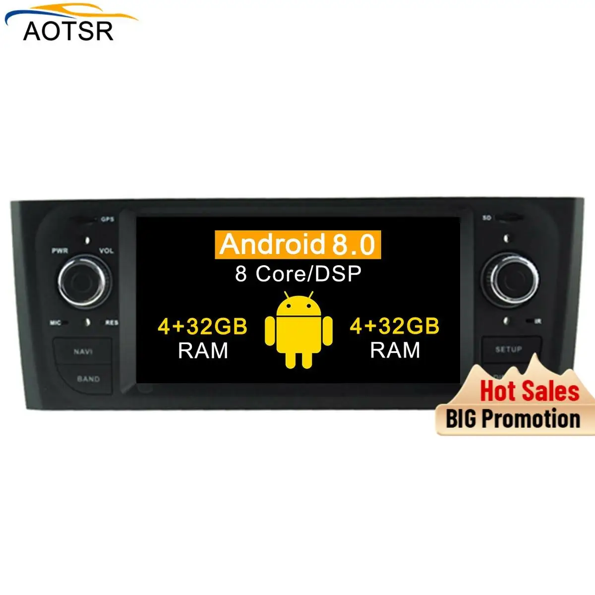 Ips Android 9 0 Автомобильный мультимедийный dvd плеер головное устройство для FIAT old Punto