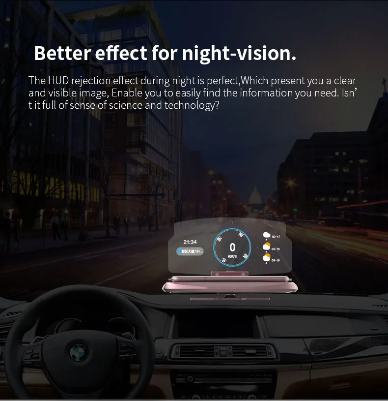 Newcarpro Универсальный мобильный gps навигационный кронштейн HUD Head Up Displayer для смартфона Автомобильный держатель Подставка для телефона