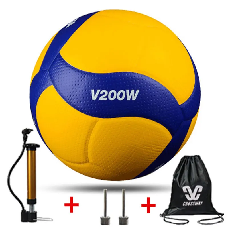 V200W-2 Стиль, высокое качество, волейбол V200W, Профессиональная игра для соревнований, волейбол 5, Крытый волейбол, Подарочный насос+ игла+ сумка - Цвет: V200W-2