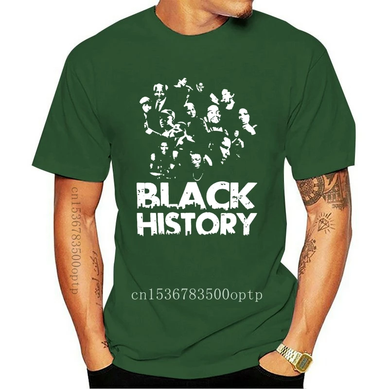 Винтажная черная футболка с изображением истории месяца MLK Обама рэп Футболка SZ L