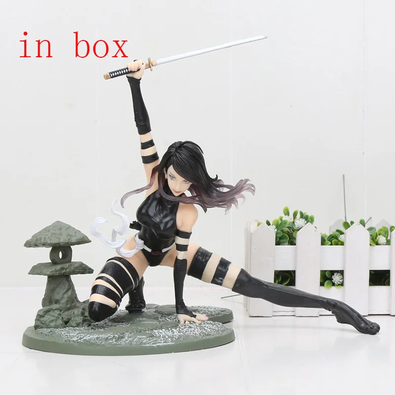 16 см статуя bishujo Psylocke X-Force костюм в стиле ниндзя MK154 фигурка игрушки Brinquedos Фигурки Коллекция Модель подарок - Цвет: in box