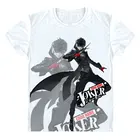 Футболка для косплея Persona 5 Ren Amamiya, новый дизайн P5 футаба Сакура Ryuji Sakamoto Joker, футболка с коротким рукавом в стиле Харадзюку, крутая одежда