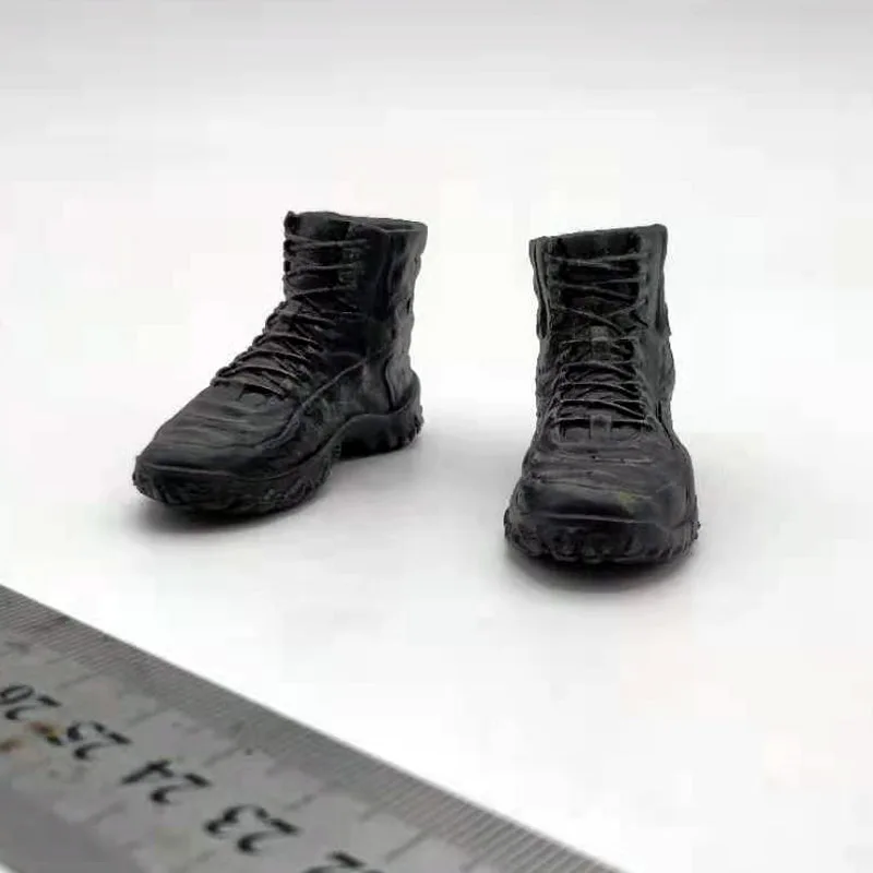 Модель мужской однотонной обуви солдата масштаб 1/6 Мужская обувь для 12 дюймов