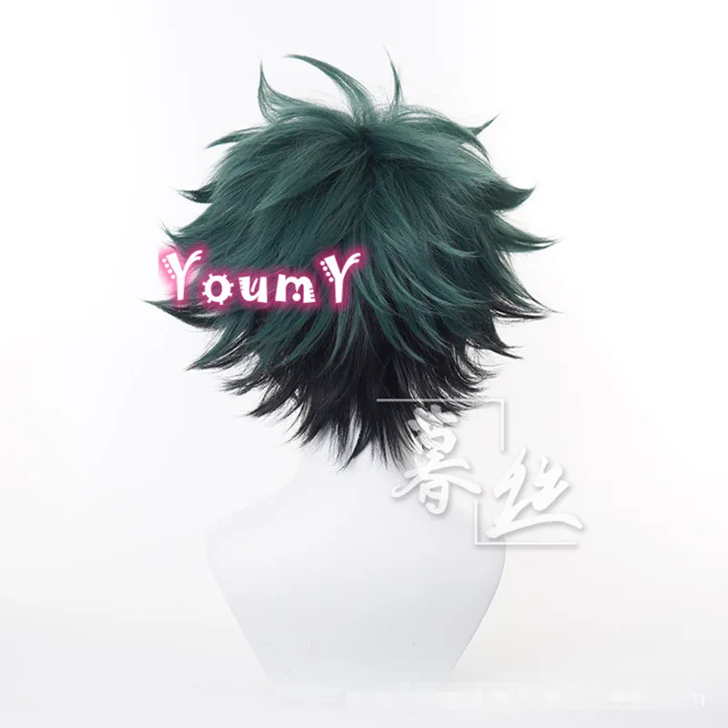 Парик Izuku Midoriya Deku для косплея моя геройская Академия косплей короткий зеленый