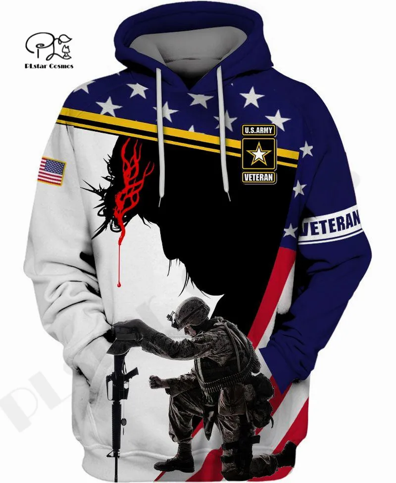 

PLstar Cosmos 3DPrint Newest US Army Veteran Art Unique Men/Women Cozy Hrajuku Casual Streetwear Hoodies/Zip/Sweatshirt Style-5