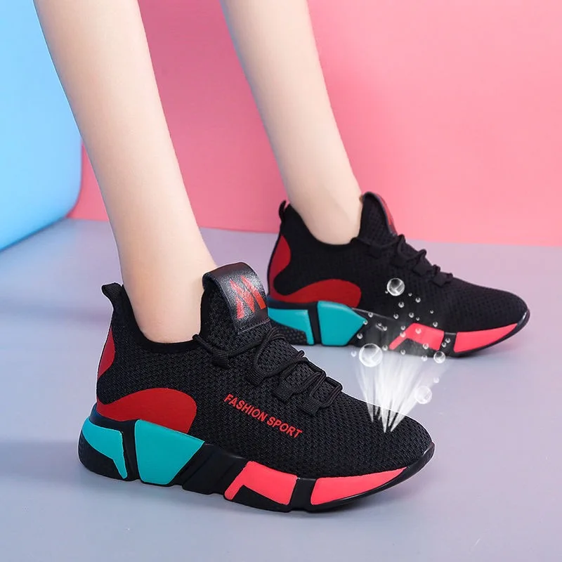

2022 Hot Sale Running Shoes Women Breathable Sport Sneakers Womens Breathable Air Mesh Outdoor Fitness Shoesr