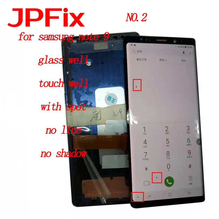 ЖК дисплей JPFix Super AMOLED для Samsung Galaxy Note 9 N960 N960F N960D N960DS кодирующий преобразователь